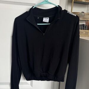Women’s Gymshark Black Quarter-Zip Sweatshirt
